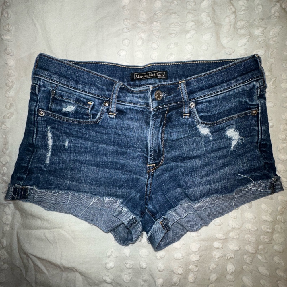 Abercrombie & Fitch Dark Wash Jean Shorts
